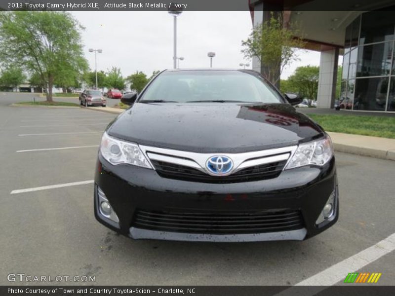 Attitude Black Metallic / Ivory 2013 Toyota Camry Hybrid XLE