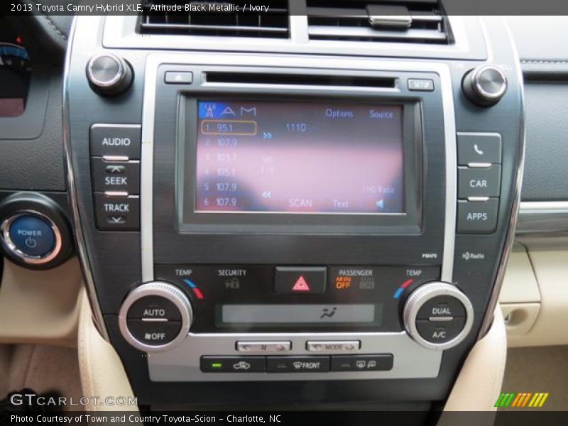Attitude Black Metallic / Ivory 2013 Toyota Camry Hybrid XLE