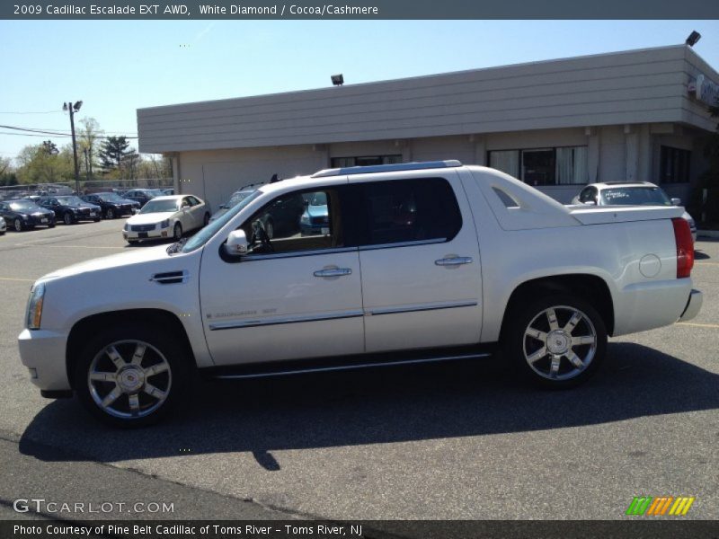 White Diamond / Cocoa/Cashmere 2009 Cadillac Escalade EXT AWD