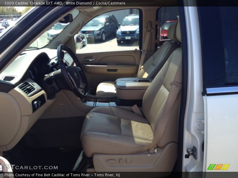 White Diamond / Cocoa/Cashmere 2009 Cadillac Escalade EXT AWD
