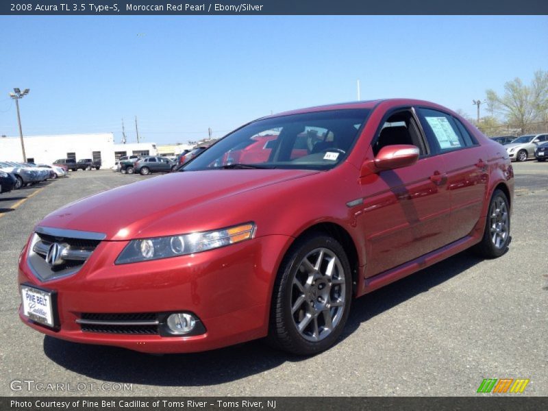 Moroccan Red Pearl / Ebony/Silver 2008 Acura TL 3.5 Type-S