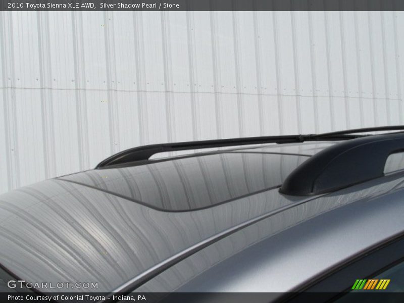 Silver Shadow Pearl / Stone 2010 Toyota Sienna XLE AWD