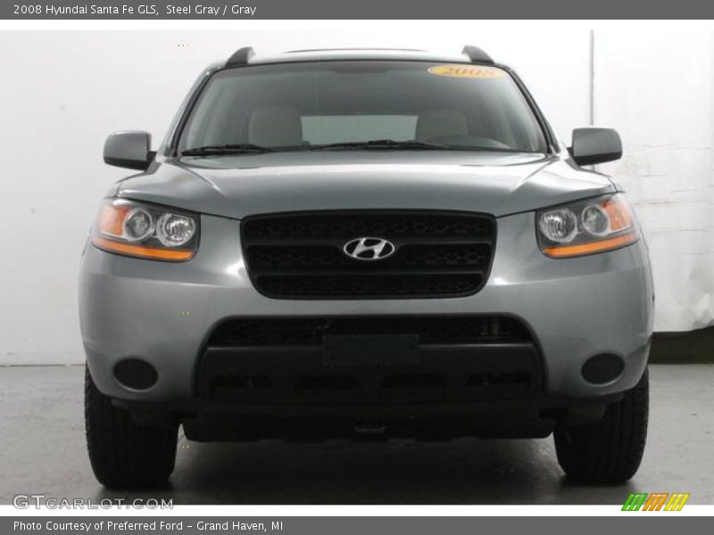 Steel Gray / Gray 2008 Hyundai Santa Fe GLS