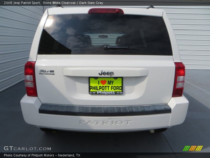 Stone White Clearcoat / Dark Slate Gray 2008 Jeep Patriot Sport