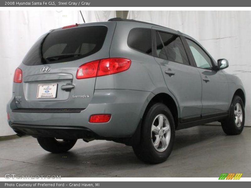 Steel Gray / Gray 2008 Hyundai Santa Fe GLS