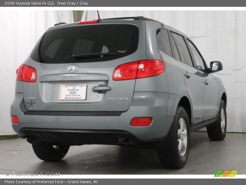 Steel Gray / Gray 2008 Hyundai Santa Fe GLS