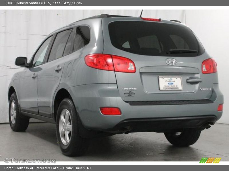 Steel Gray / Gray 2008 Hyundai Santa Fe GLS