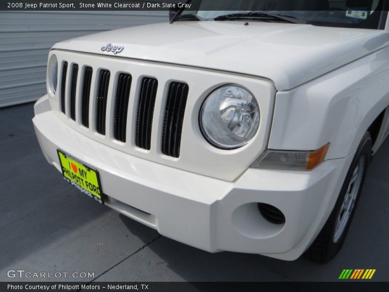 Stone White Clearcoat / Dark Slate Gray 2008 Jeep Patriot Sport