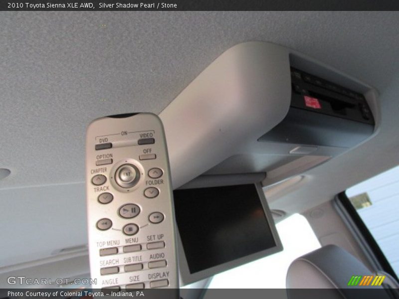 Silver Shadow Pearl / Stone 2010 Toyota Sienna XLE AWD