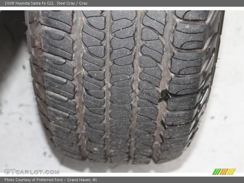 Steel Gray / Gray 2008 Hyundai Santa Fe GLS