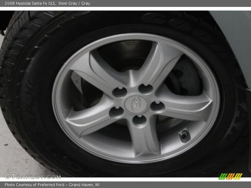 Steel Gray / Gray 2008 Hyundai Santa Fe GLS