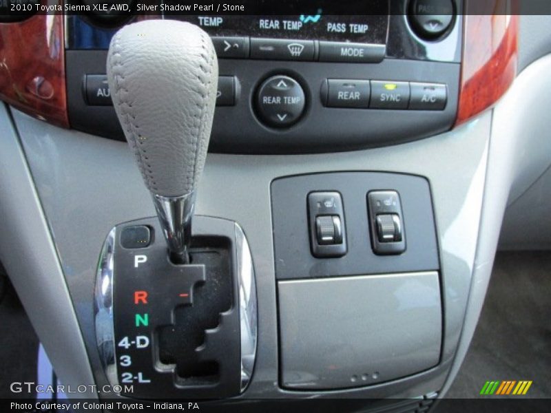 Silver Shadow Pearl / Stone 2010 Toyota Sienna XLE AWD