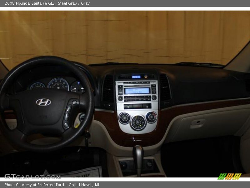 Steel Gray / Gray 2008 Hyundai Santa Fe GLS