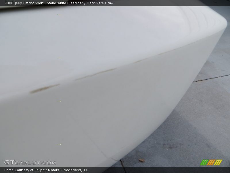 Stone White Clearcoat / Dark Slate Gray 2008 Jeep Patriot Sport