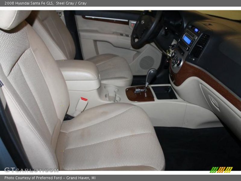 Steel Gray / Gray 2008 Hyundai Santa Fe GLS