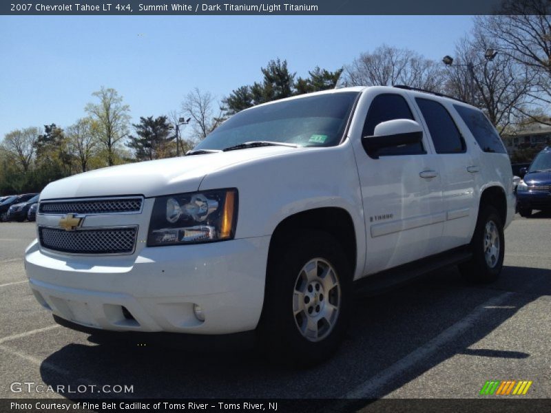 Summit White / Dark Titanium/Light Titanium 2007 Chevrolet Tahoe LT 4x4