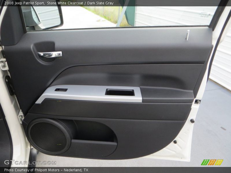 Stone White Clearcoat / Dark Slate Gray 2008 Jeep Patriot Sport