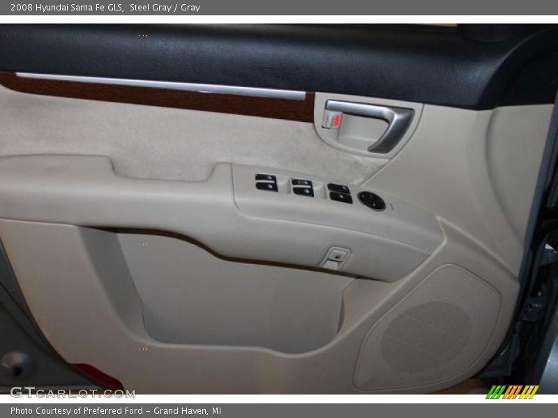Steel Gray / Gray 2008 Hyundai Santa Fe GLS
