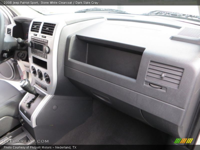 Stone White Clearcoat / Dark Slate Gray 2008 Jeep Patriot Sport