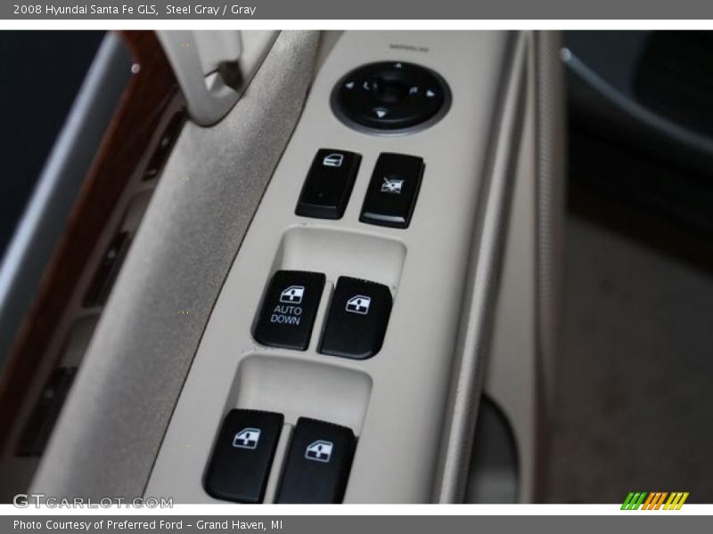 Steel Gray / Gray 2008 Hyundai Santa Fe GLS