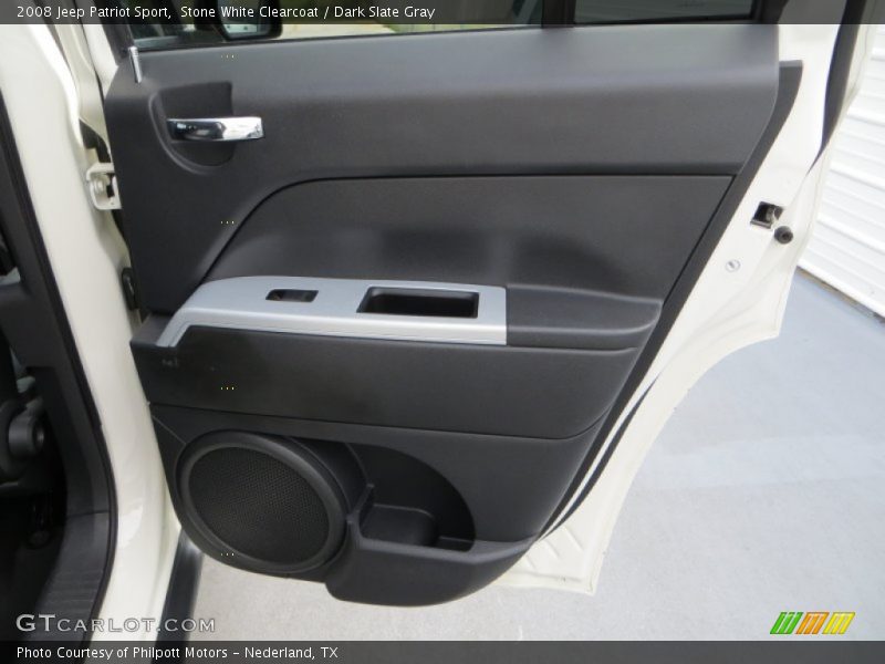 Stone White Clearcoat / Dark Slate Gray 2008 Jeep Patriot Sport