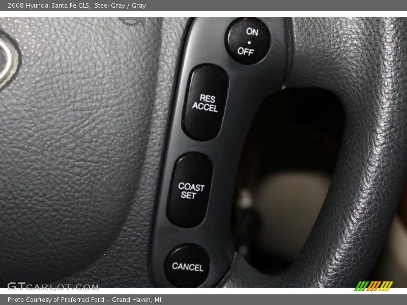 Steel Gray / Gray 2008 Hyundai Santa Fe GLS