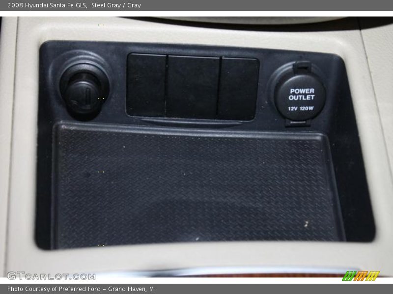 Steel Gray / Gray 2008 Hyundai Santa Fe GLS