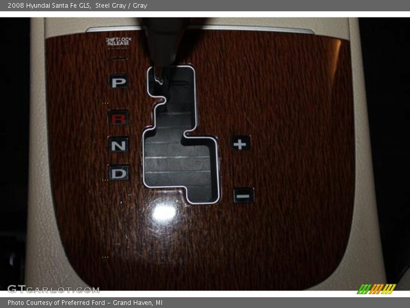 Steel Gray / Gray 2008 Hyundai Santa Fe GLS