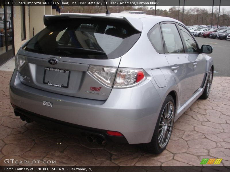 Ice Silver Metallic / STi Black Alcantara/Carbon Black 2013 Subaru Impreza WRX STi 5 Door