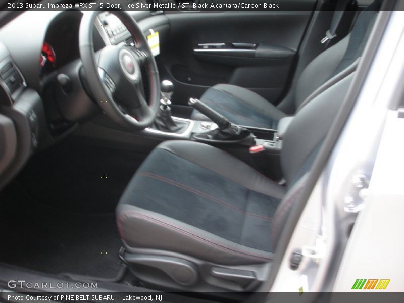 Ice Silver Metallic / STi Black Alcantara/Carbon Black 2013 Subaru Impreza WRX STi 5 Door