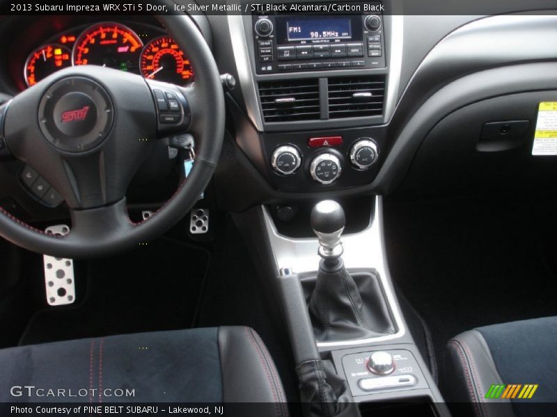 Ice Silver Metallic / STi Black Alcantara/Carbon Black 2013 Subaru Impreza WRX STi 5 Door