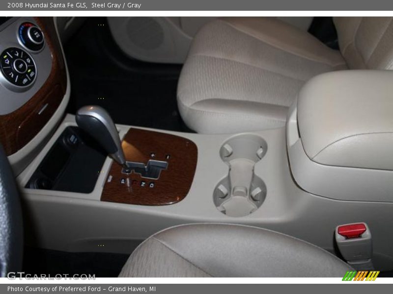 Steel Gray / Gray 2008 Hyundai Santa Fe GLS