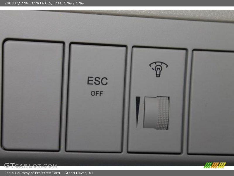 Steel Gray / Gray 2008 Hyundai Santa Fe GLS