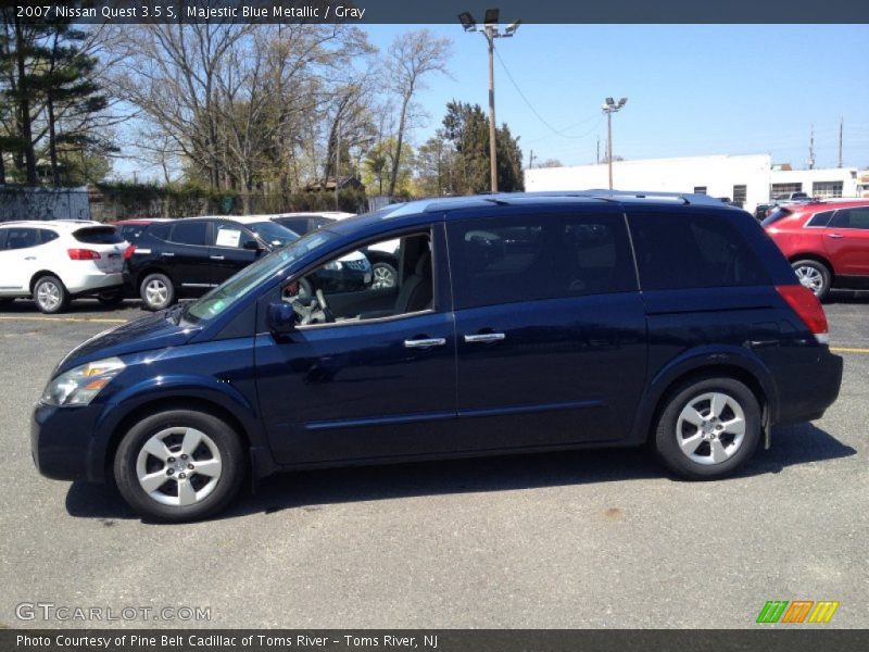 Majestic Blue Metallic / Gray 2007 Nissan Quest 3.5 S