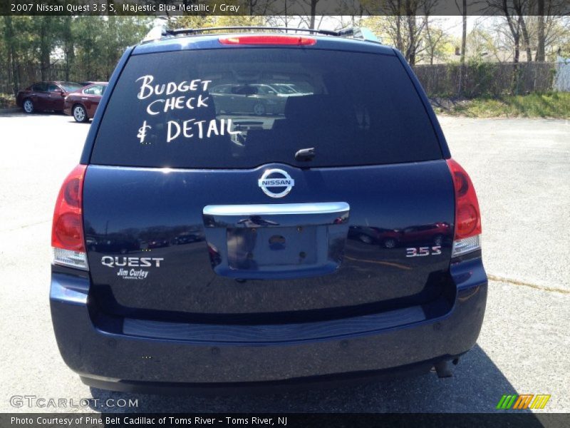Majestic Blue Metallic / Gray 2007 Nissan Quest 3.5 S