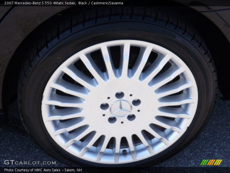 Black / Cashmere/Savanna 2007 Mercedes-Benz S 550 4Matic Sedan