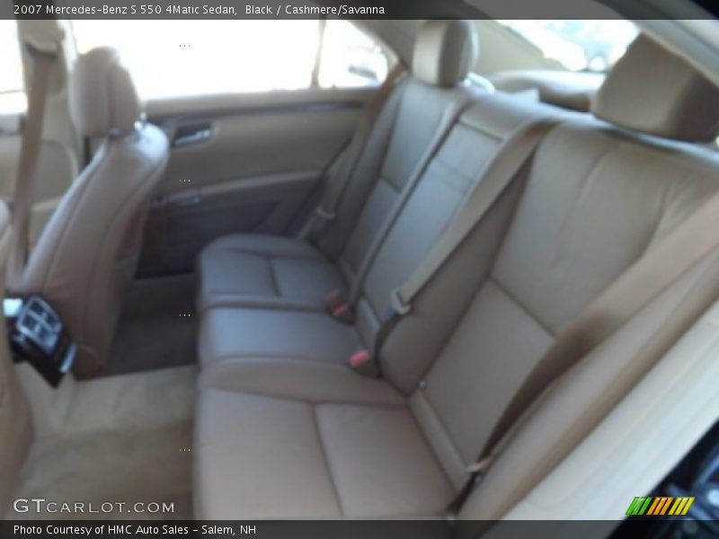 Black / Cashmere/Savanna 2007 Mercedes-Benz S 550 4Matic Sedan