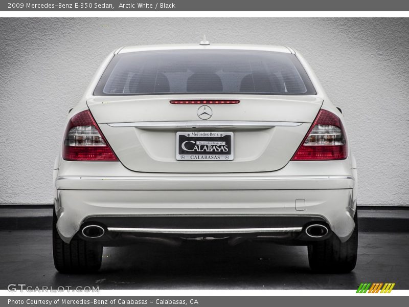 Arctic White / Black 2009 Mercedes-Benz E 350 Sedan