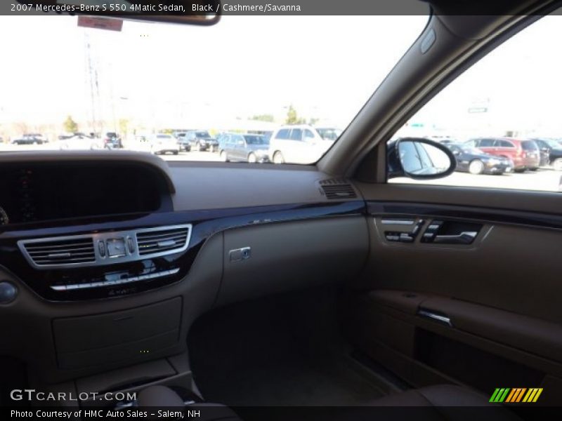 Black / Cashmere/Savanna 2007 Mercedes-Benz S 550 4Matic Sedan