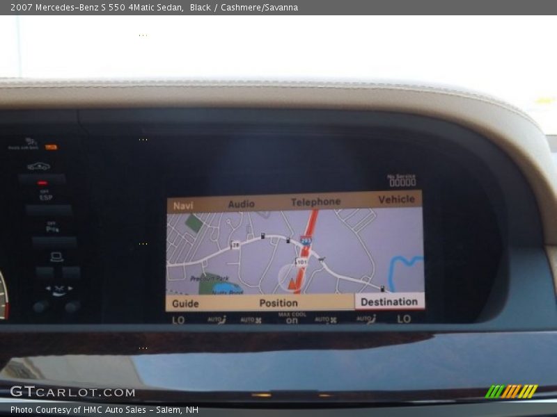 Black / Cashmere/Savanna 2007 Mercedes-Benz S 550 4Matic Sedan