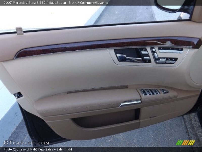 Black / Cashmere/Savanna 2007 Mercedes-Benz S 550 4Matic Sedan