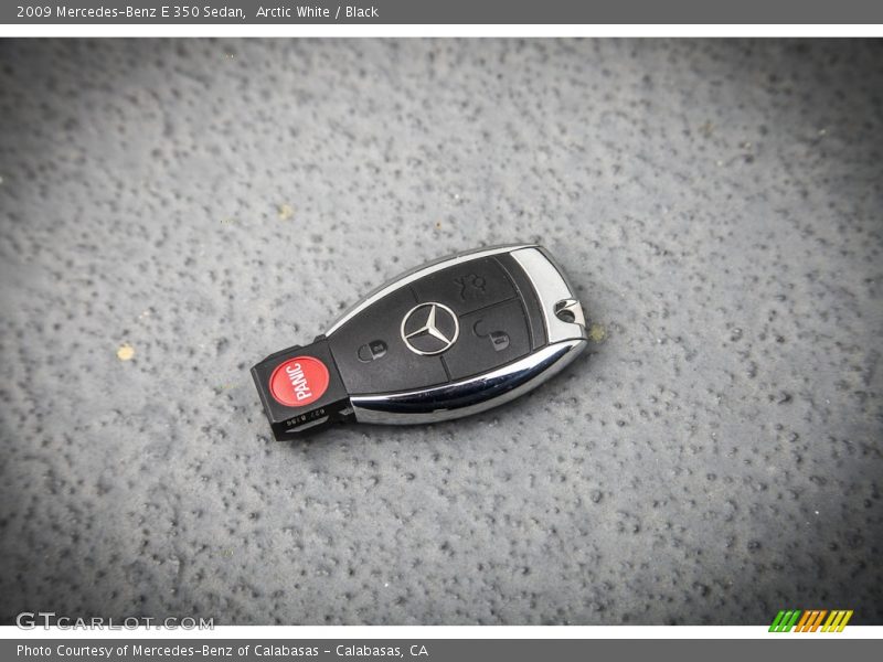 Arctic White / Black 2009 Mercedes-Benz E 350 Sedan