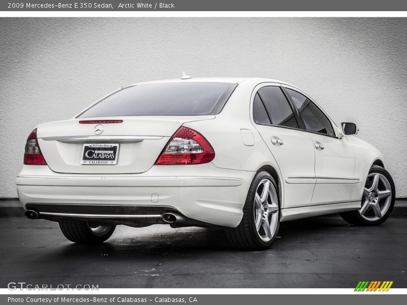 Arctic White / Black 2009 Mercedes-Benz E 350 Sedan