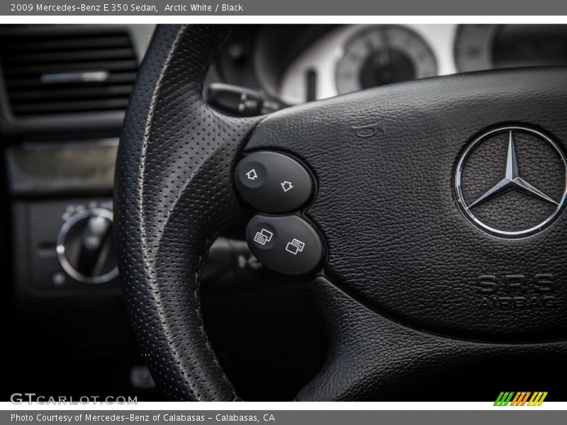 Arctic White / Black 2009 Mercedes-Benz E 350 Sedan