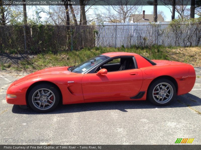 Torch Red / Black 2002 Chevrolet Corvette Z06