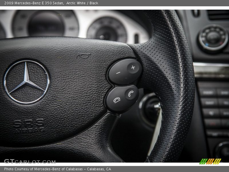 Arctic White / Black 2009 Mercedes-Benz E 350 Sedan