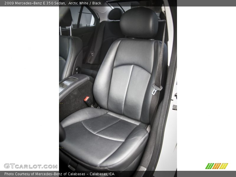 Arctic White / Black 2009 Mercedes-Benz E 350 Sedan
