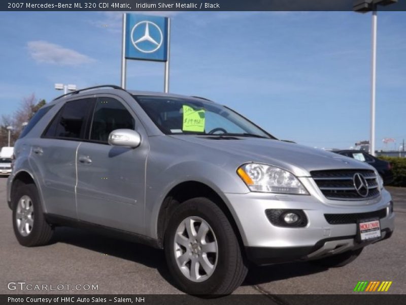 Iridium Silver Metallic / Black 2007 Mercedes-Benz ML 320 CDI 4Matic