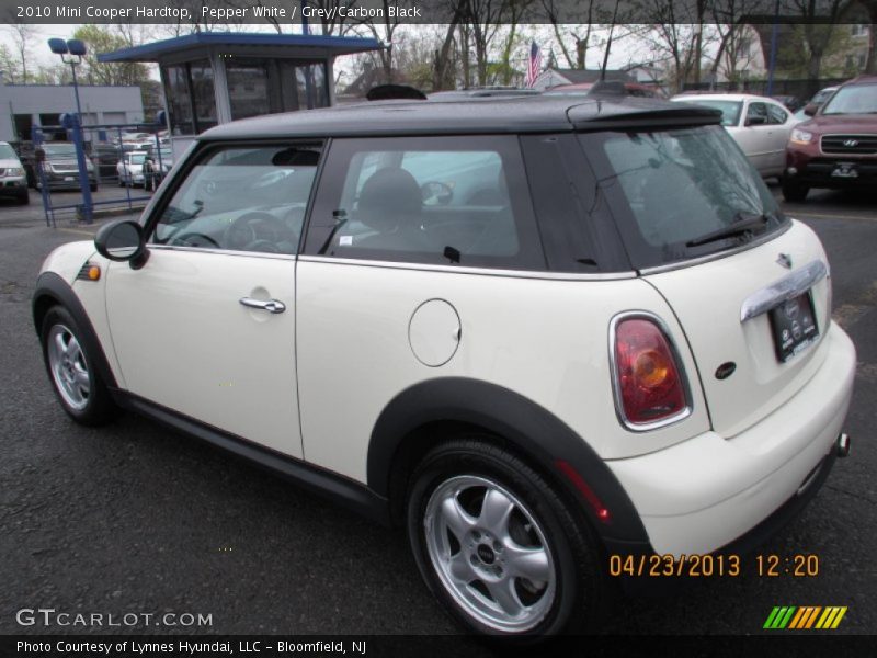 Pepper White / Grey/Carbon Black 2010 Mini Cooper Hardtop