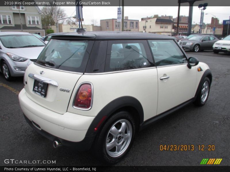 Pepper White / Grey/Carbon Black 2010 Mini Cooper Hardtop